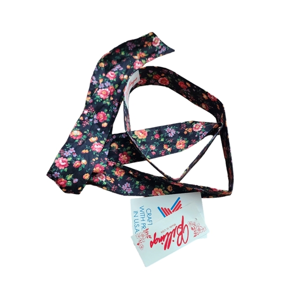 BILLINGS x VINTAGE 80s new old stock fruit floral vest / belt set NEW - Picture 2 of 7